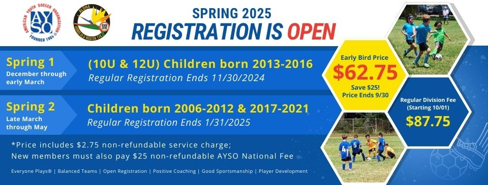 Spring 2025 Registration Now Open